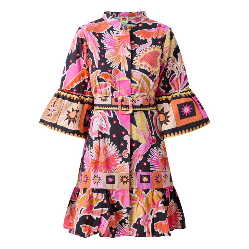 Farm Rio Enchanted Nature Mini Dress